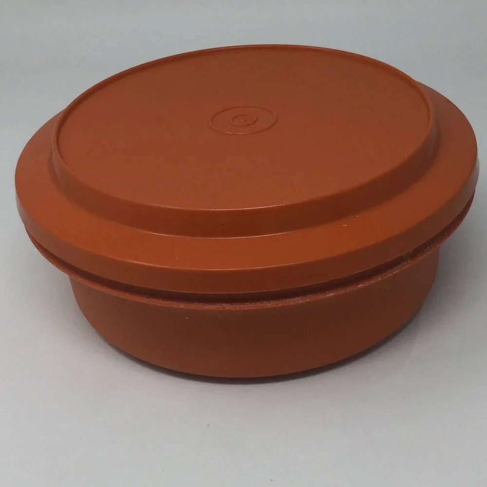 Vintage Tupperware Seal and Serve Bowl Orange